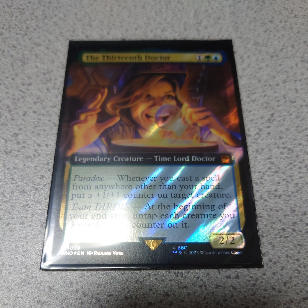 MTG WHO 13代目ドクター 英語サージfoil 一枚 拡張アート ドクター・フー 統率者デッキ 即決拍卖