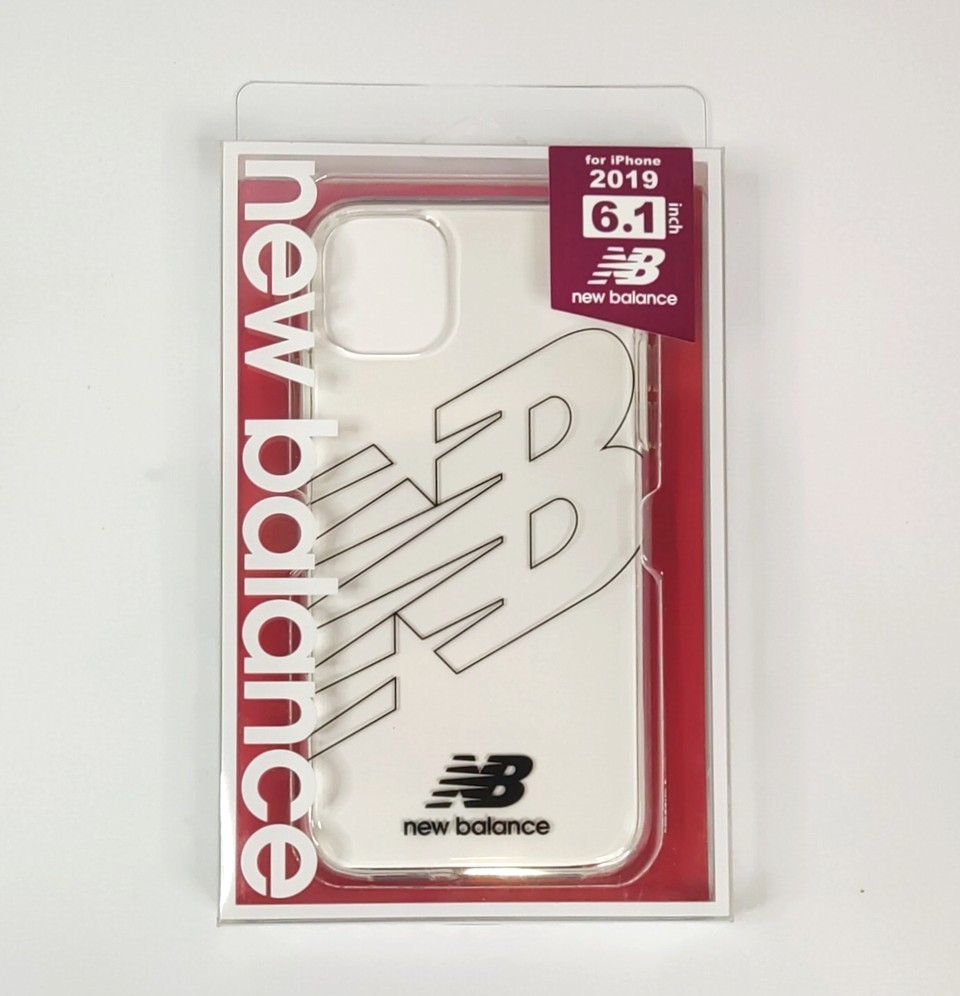 【送料無料】new balance iPhone 11用 TPUクリアケース フライングロゴ ブラック(ニューバランス 透明 カバー ストラップホール付)拍卖