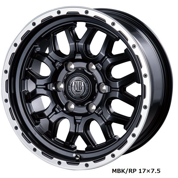 INTER MILANO MUD BAHN XR-800M 150系ランドクルーザープラド 17インチ アルミホイール 4本セット 17×7.5J +25 PCD139.7 6穴拍卖