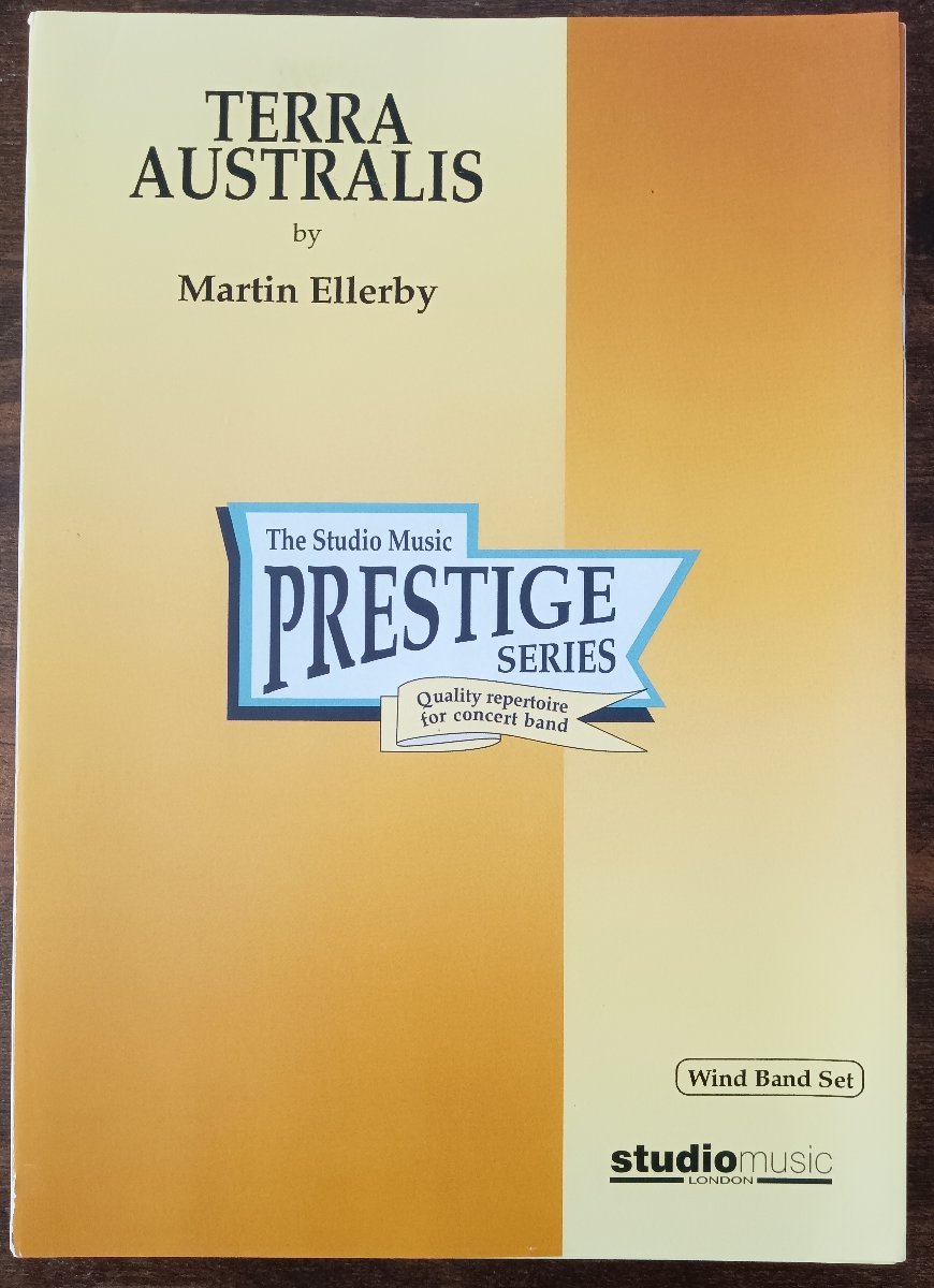 送料無料 吹奏楽楽譜 マーティン・エレビー:テラ・アウストラリス 試聴可 スコア・パート譜セット 未使用拍卖
