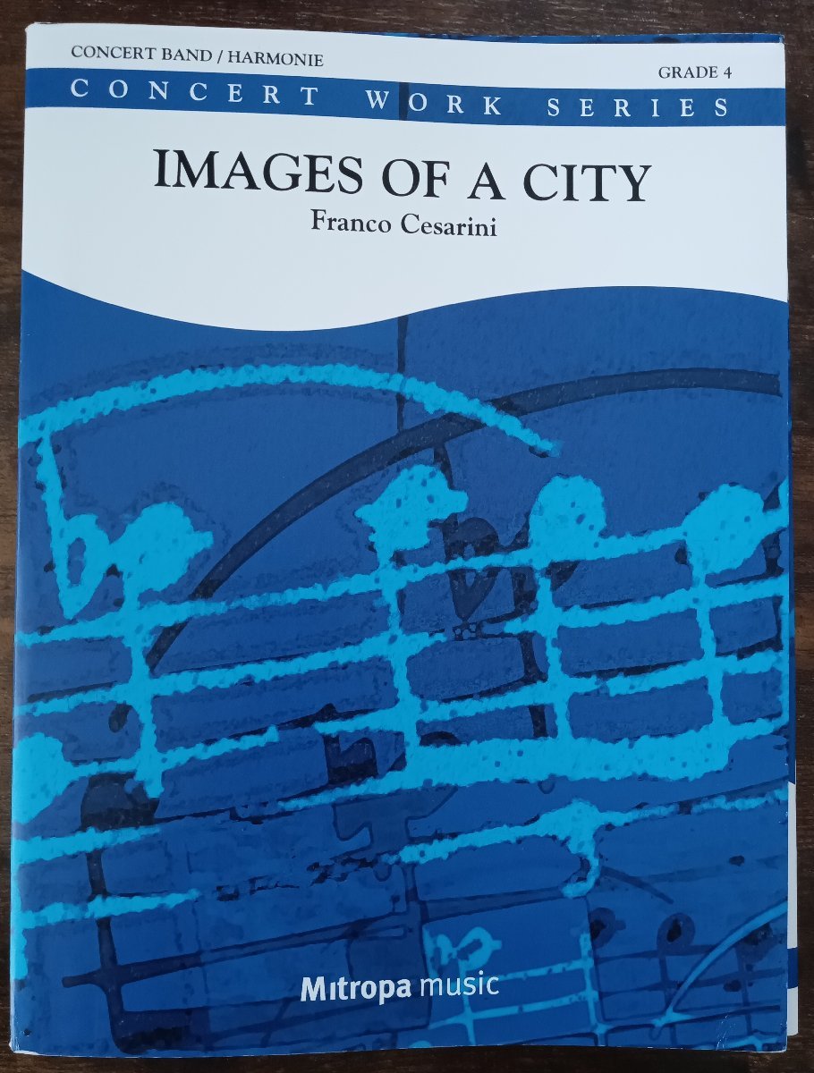 送料無料 吹奏楽楽譜 フランコ・チェザリーニ:イメージ・オブ・ア・シティー 試聴可 スコア・パート譜セット拍卖