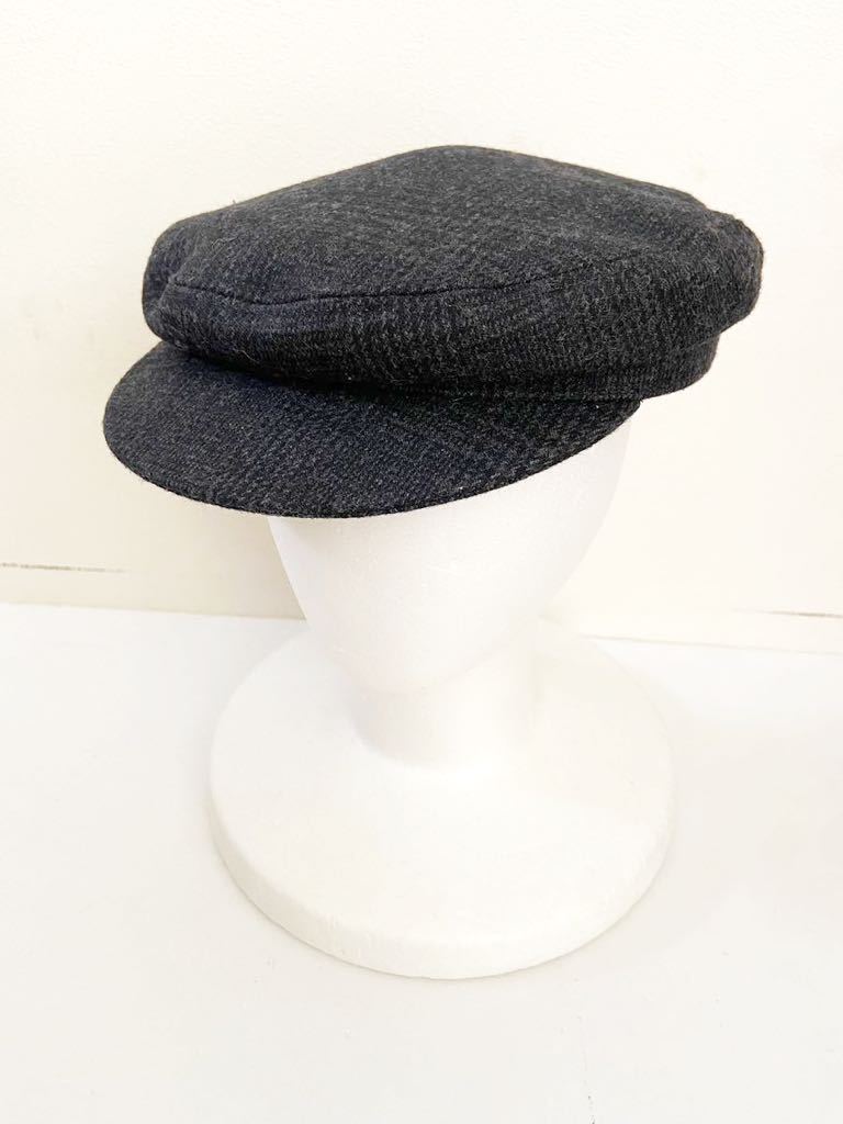 ISABEL MARANT ETOILE size56 フランス製 グレンチェック柄 ウール 帽子 キャスケット キャップ イザベルマラン イサベルマラン拍卖