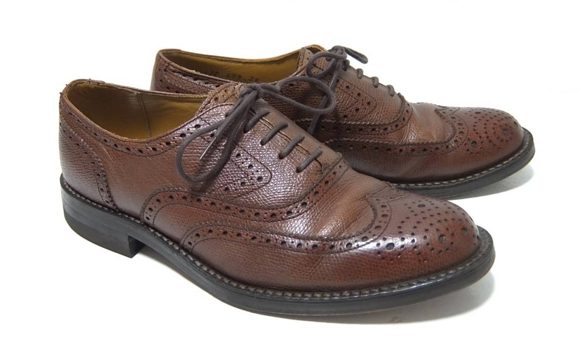 REGAL リーガル 2638 ウィングチップ レザーシューズ 茶 24 EE 革靴 ビジネスシューズ拍卖