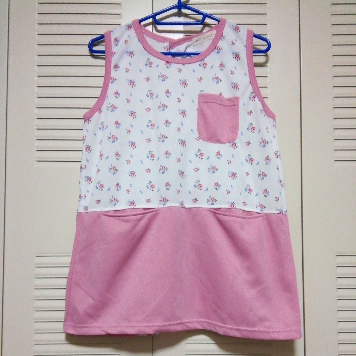 ★【古着】Petit assocle エプロン M~Lサイズ 花柄、白、ピンク拍卖