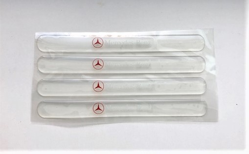 数量限定4枚セット Mercedes-Benz ドアミラー、ドアなどの傷防止保護クリアーシール 厚さ約2mm拍卖