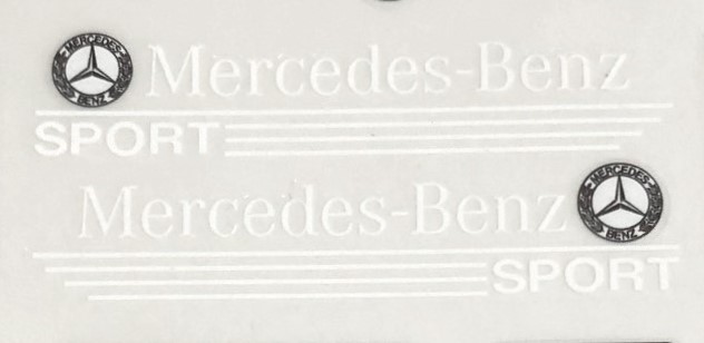 数量限定セール品A Mercedes-Benz SPORT 白系ロゴ 2セット ステッカー拍卖