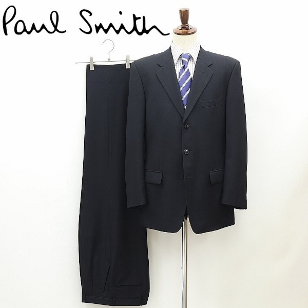 ◆Paul Smith ポールスミス 3釦 スーツ セットアップ 黒 ブラック L拍卖