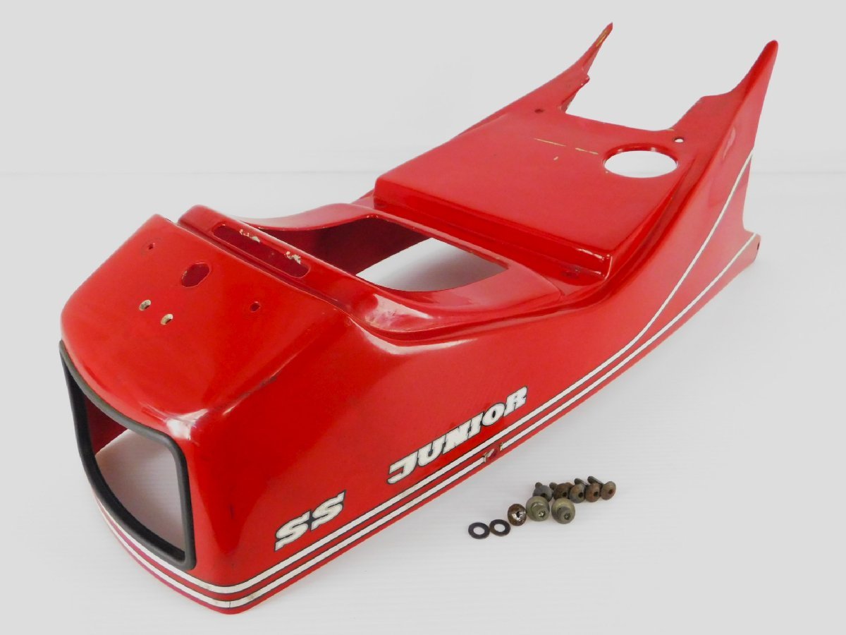 140【評価S】 DUCATI ドゥカティ 400SS ジュニア 実動 純正 リア シート テール カウル ASSY 4833031A 赤 白 カラー拍卖