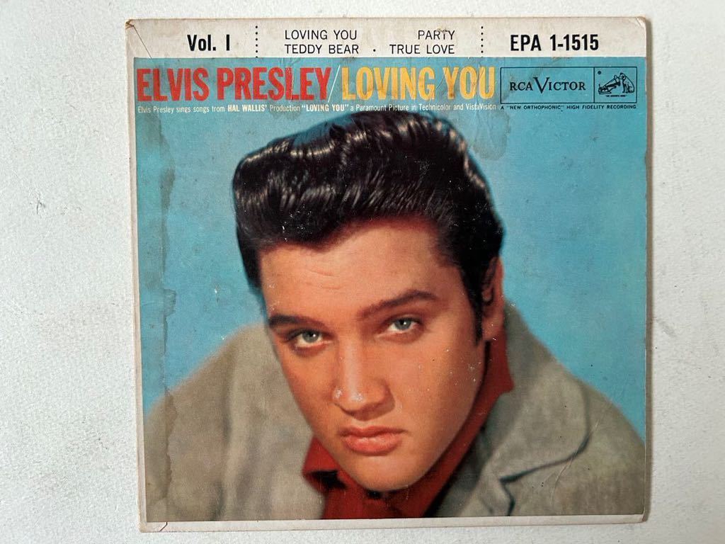 ELVIS PRESLEY 1957 u.s.original LOVING YOU VOLUME 1 RCAvictor EPA-1-1515エルヴィスプレスリー さまよう青春 4曲入EPサウンドトラック拍卖