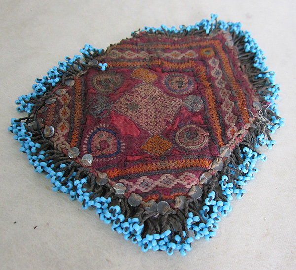 ★アフガニスタン オールド刺繍布ポーチ 古布 37 アンティーク拍卖