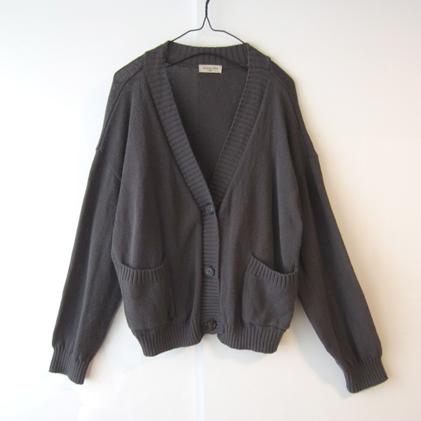 美品 サマンサモスモス SM2 ニットカーデイガン チャコールグレー拍卖