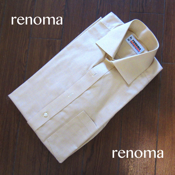 未使用品 レノマ RENOMA U.P 形態安定シャツ ベージュ拍卖