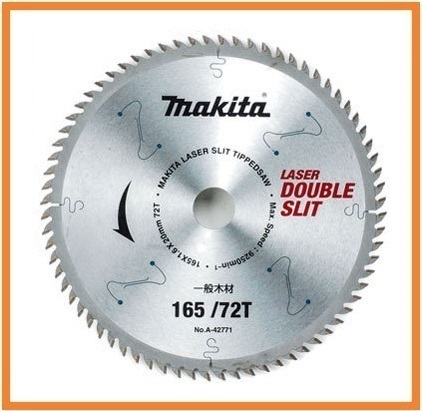 マキタ 165mm 造作用 ダブルスリットチップソー A-42771×1枚 (刃数72)【一般木材用】■安心のマキタ純正/新品/未使用■拍卖