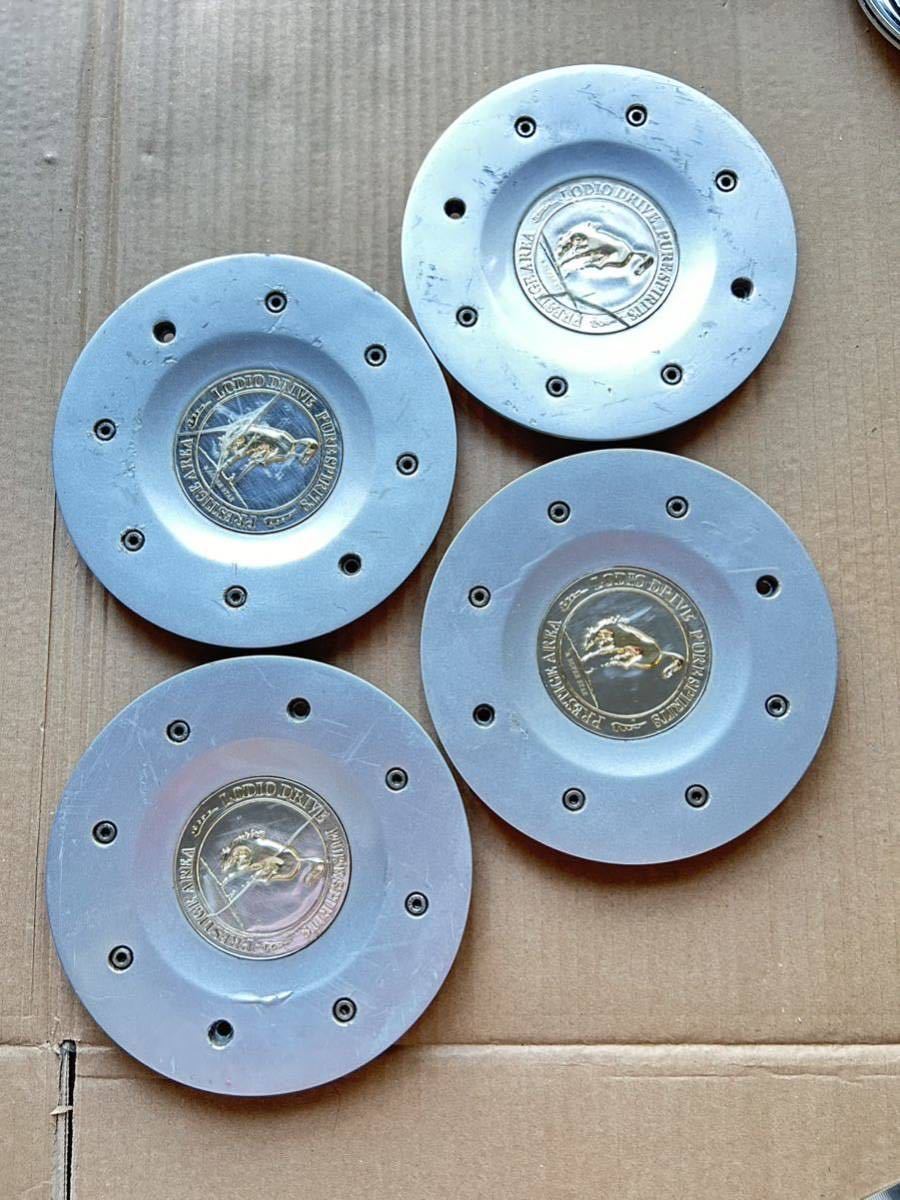★希少★ メッキ ロデオドライブ LODIO DRIVE ホイール用センターキャップ ホワイト4枚セット 外径約185mm拍卖