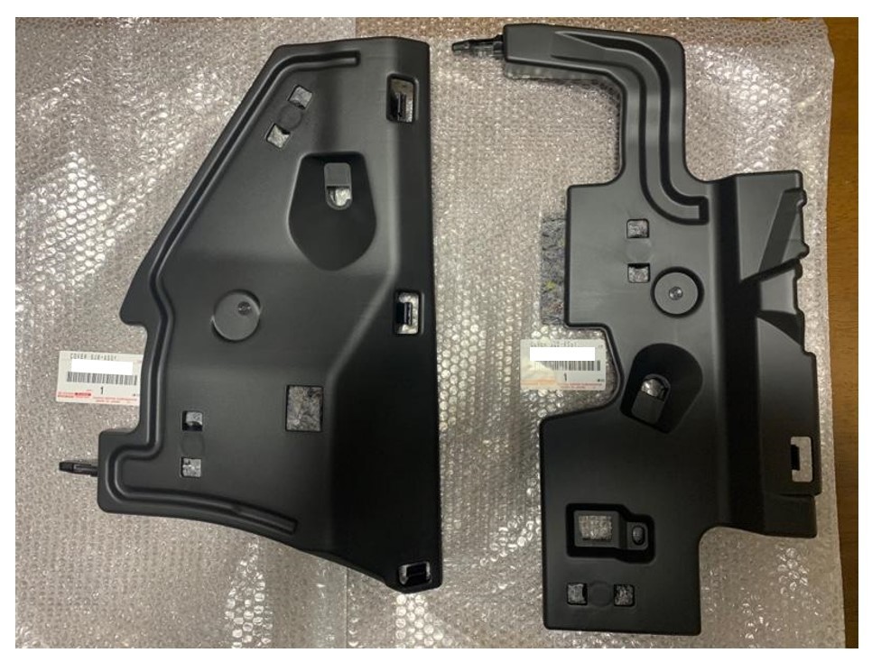 ★新品 未使用 純正部品 トヨタ ヴィッツ インストルメントパネルアンダーカバー 運転席側 助手席側 左右セット 寒冷地仕様★拍卖