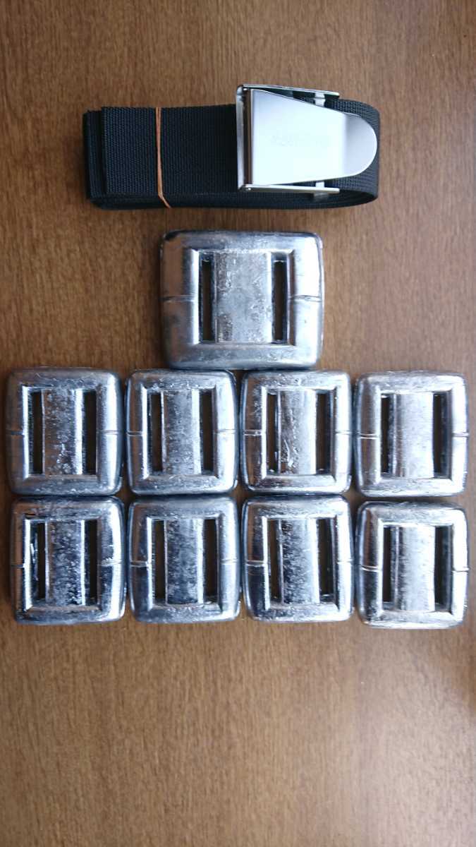 新品 ダイビングウエイト10kg ベルトセット スキューバダイビング 鉛 錘 鮑拍卖