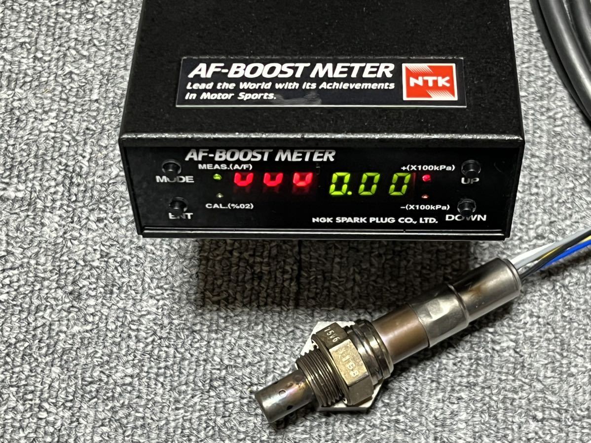 希少 NGK AF ブースト メーター 空燃比計 A/F BOOST AF計 センサー 取説コピー 未使用付属品有拍卖
