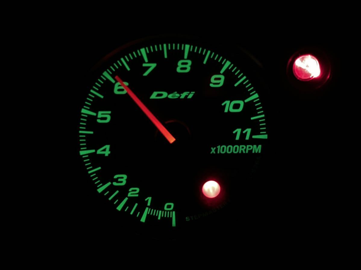 デフィ リンクメーター 最終型 115パイ STS26A ブラック文字盤 11000rpm タコメーター 回転計 Defi インジケーター コントロールユニット拍卖