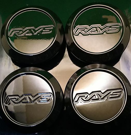 RAYS 64mm 黒 4つ ホイールキャップ フォレスター レガシィ レヴォーグ WRX XV BRZ ステラ エクシーガ スカイライン セレナ フェアレディZ拍卖