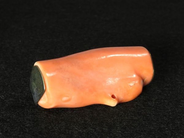 【5821】和装小物 大正〜昭和 珊瑚 帯留(初品・買取品)拍卖