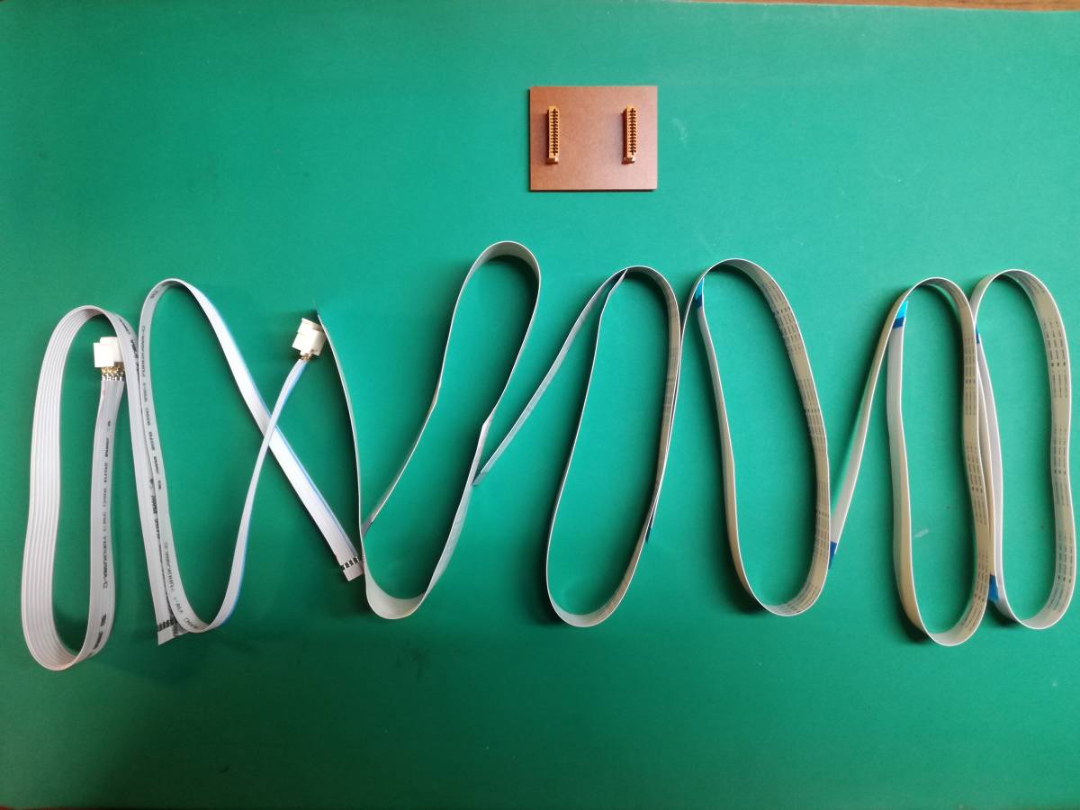 修理治具 補助 ラジカセ カセットデッキ ステレオ 等 修理時 延長 フラットワイヤー 数本 他 ほぼ未使用 // 拍卖