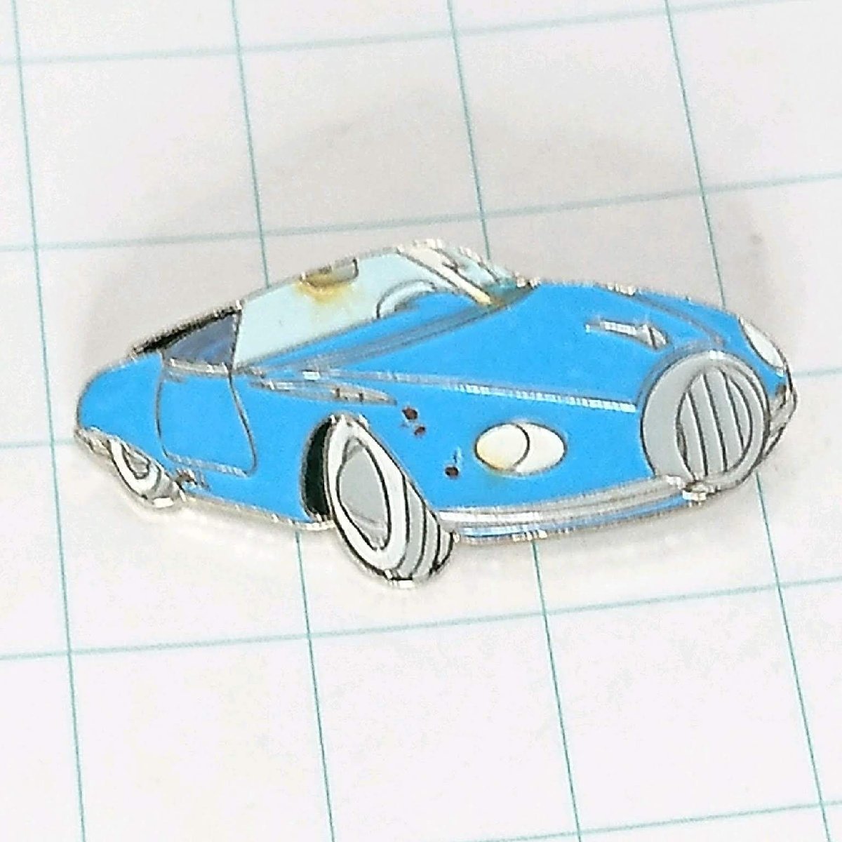 送料無料)レトロカー ブルー 自動車 ピンバッジ PINS ピンズ A15697拍卖