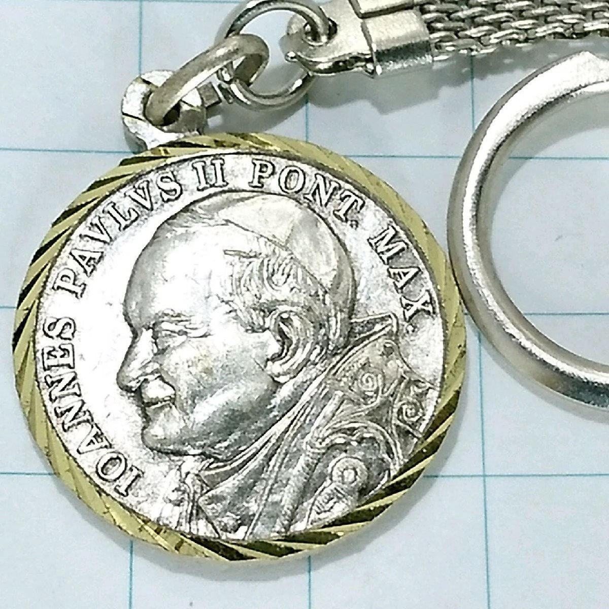 送料無料)教皇ヨハネ・パウロ二世 海外 観光 旅行 登山 記念 キーホルダー A20006拍卖