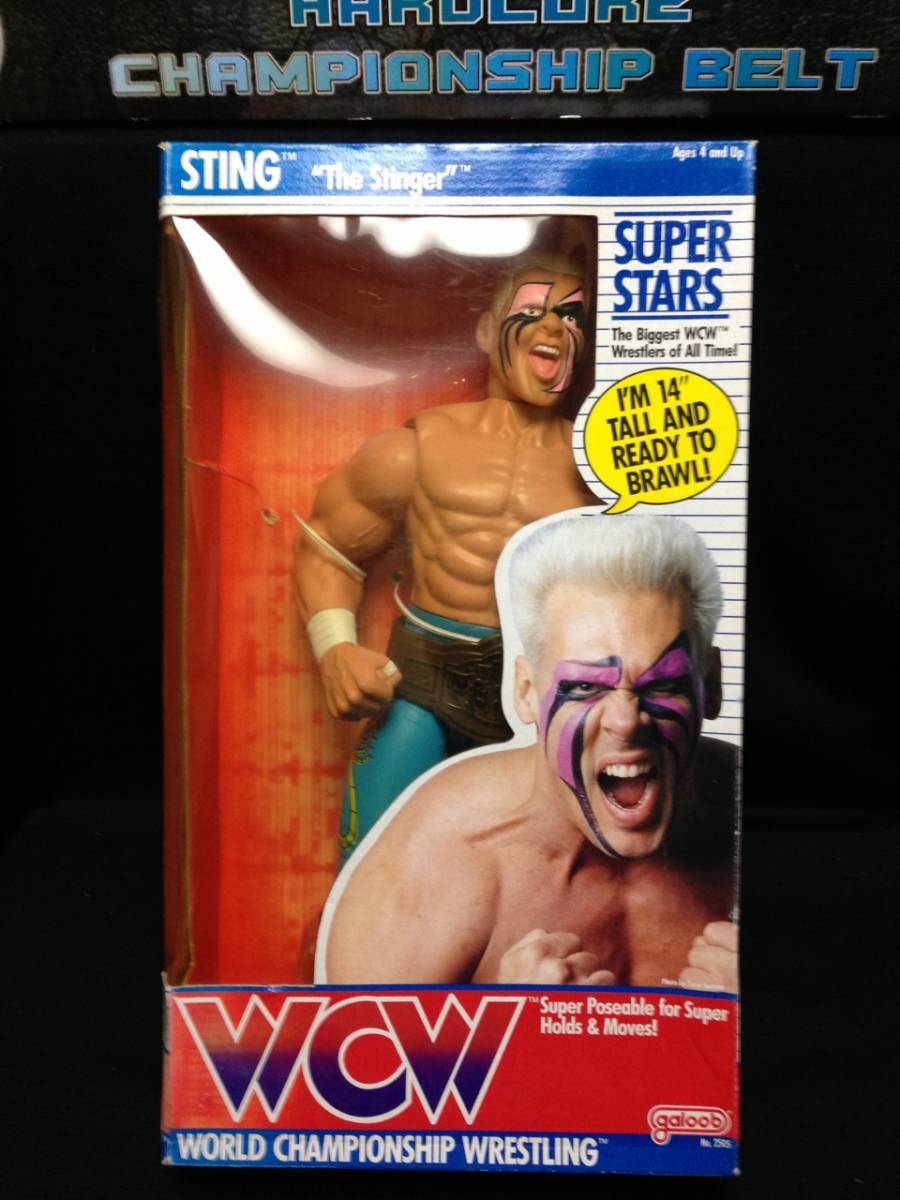 GALOOB:WCW スティング(ボックスダメージ有り、14インチ、未開封品)拍卖