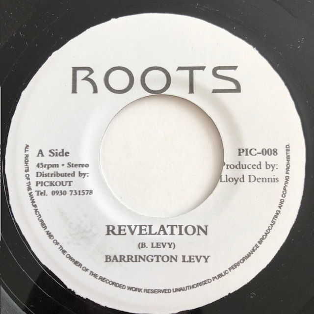 試聴 / BARRINGTON LEVY / REVELATION /Pickout Records/Reggae/Roots/Dub/big hit !!/7inch/892拍卖