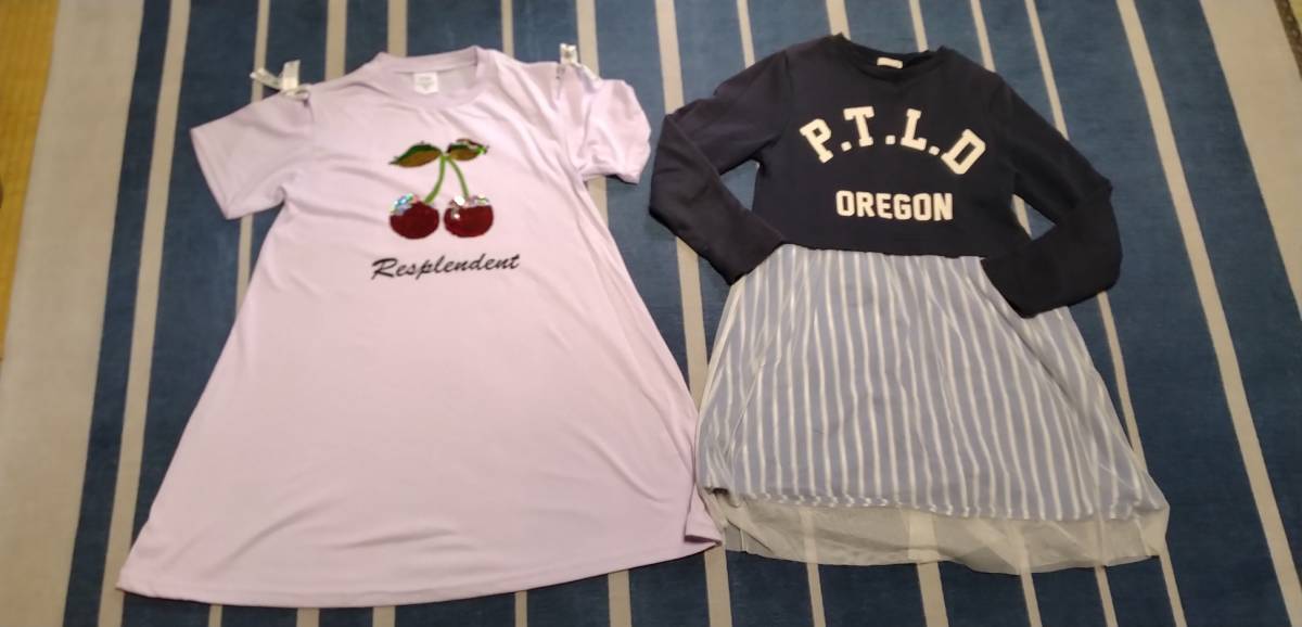 女の子 衣類 140 2点 まとめ売り 中古拍卖