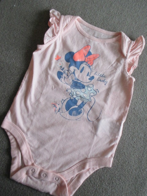 ★新品baby Gapギャップ可愛いミニー柄ショートオール70★拍卖