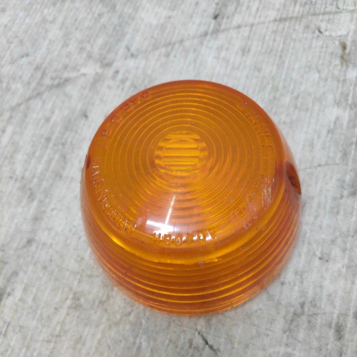 【1015-33】ホンダ 行燈カブ? ウインカーレンズC50C70C90?シャリー?ダックス?CF50CF70 ST50 ST70 CB90CB50? CY50? 当時物 拍卖