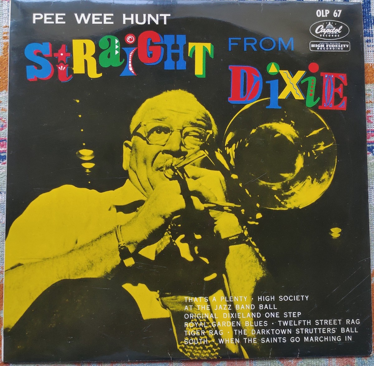 25cmLP 国内盤 ピー・ウィー・ハント楽団 // ディキシー・スタンダード曲集 モノラル 1960年代の発売 拍卖