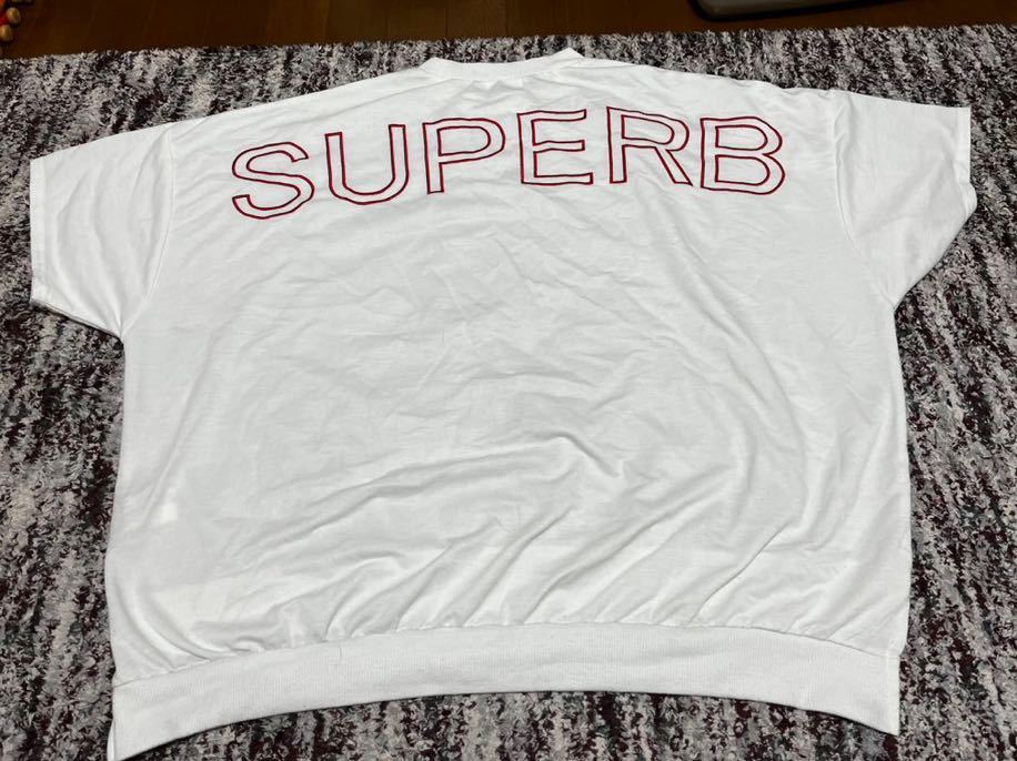 FUN ファン バックロゴ刺繍 半袖トップス サイズフリー オーバーサイズトレーナー スウェット拍卖