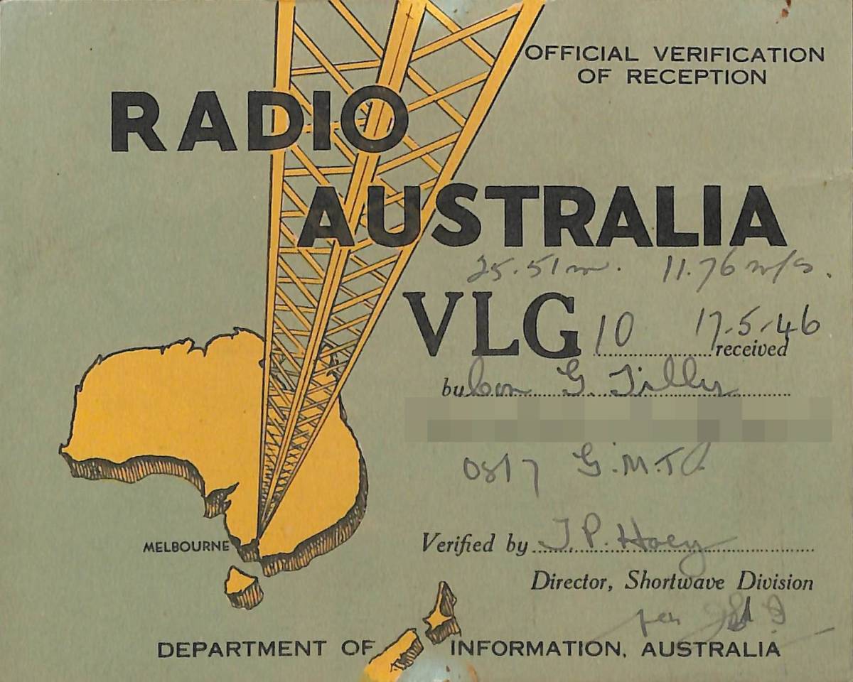 BCL★希少ベリカード★ラジオ・オーストラリア+おまけ★日立★パディスコ★PERDISCOラジカセレコーダー★TRK-5450カラーサービスブック付拍卖