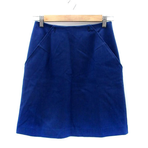 ビアッジョブルー Viaggio Blu フレアスカート ひざ丈 1 青 ブルー /HO33 レディース拍卖