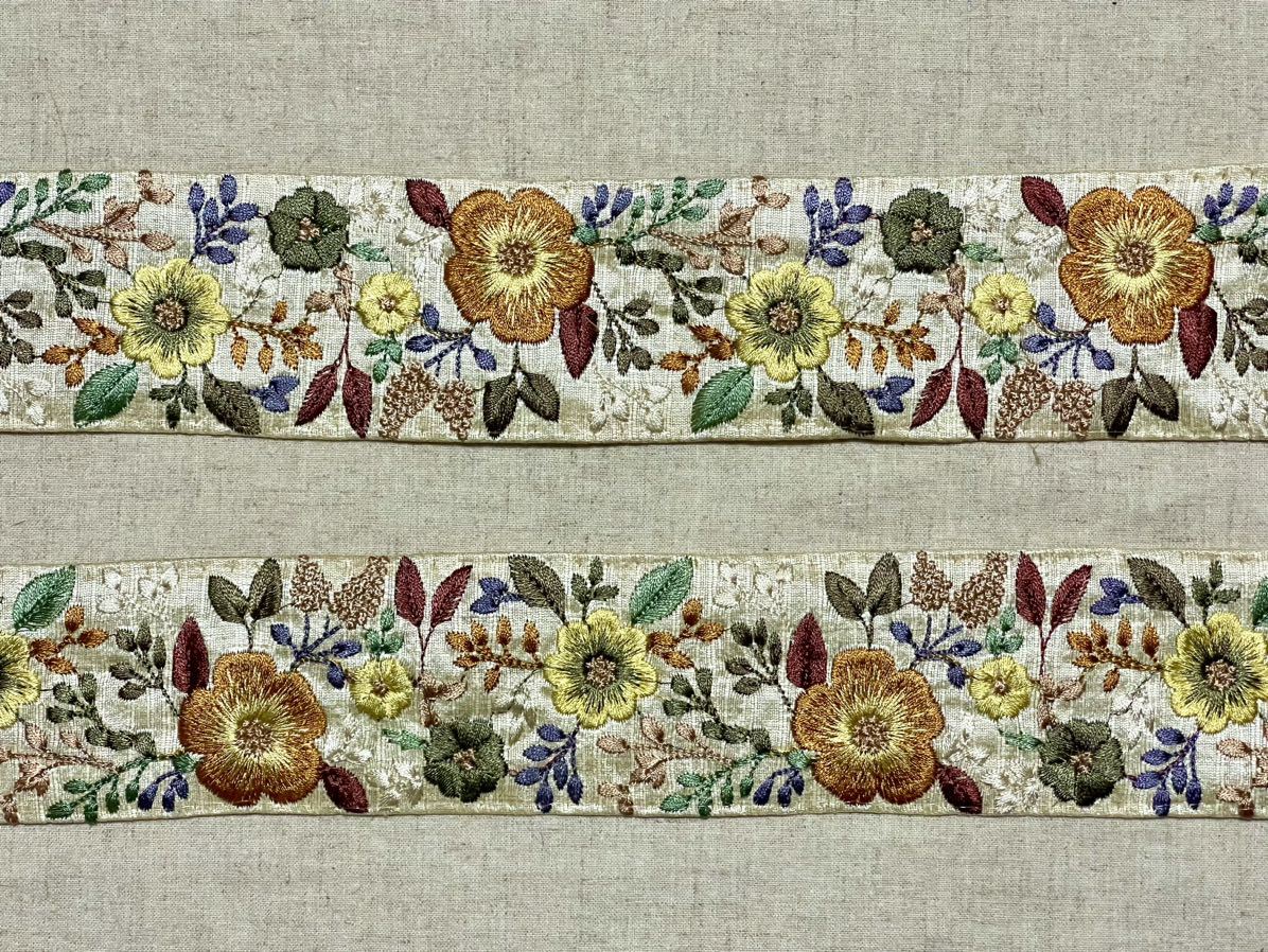 インド 刺繍 リボン インドリボン 90cm 新品未使用 2拍卖
