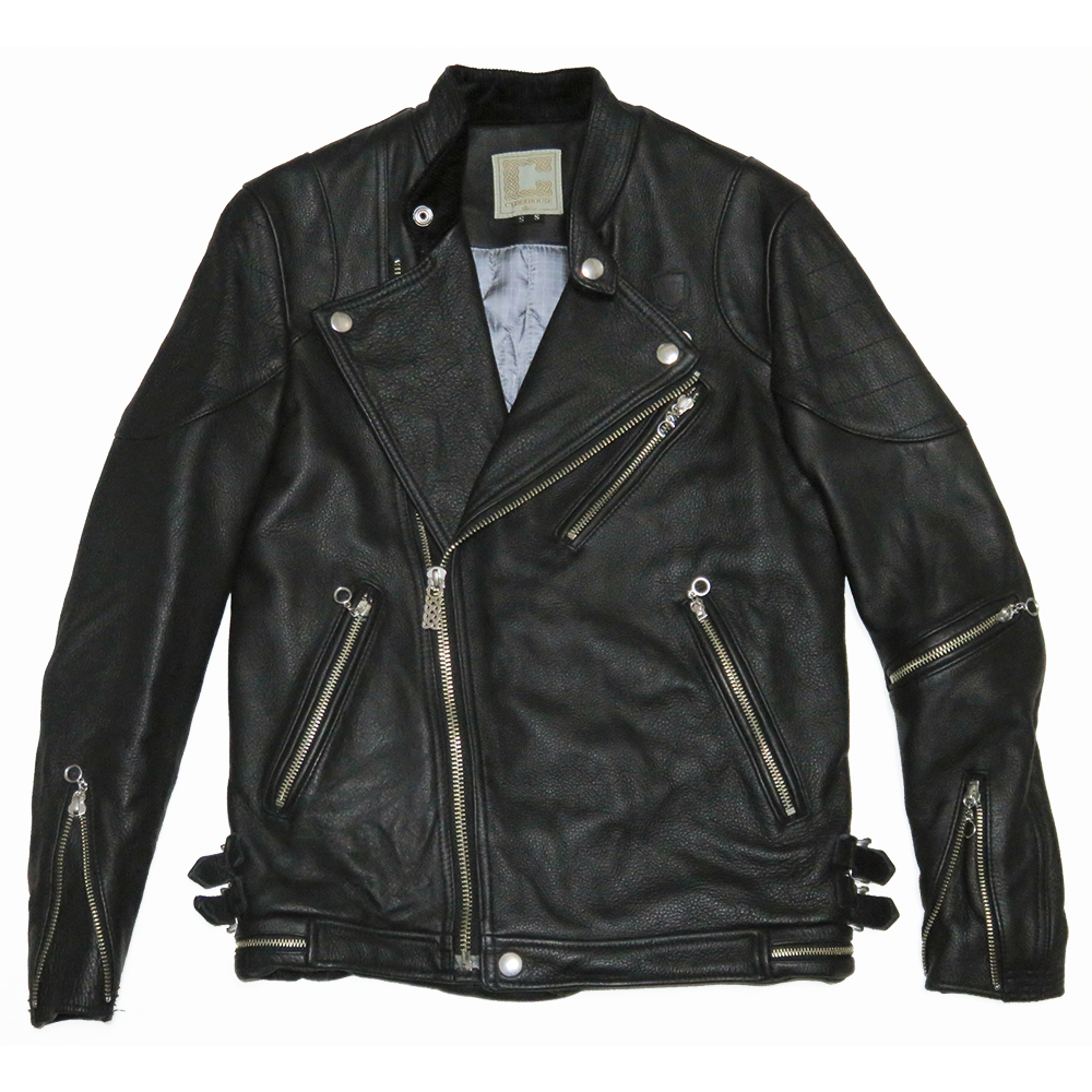 CYDERHOUSE ダブルライダースジャケット SS 新品同様 定価124,200円 レディース レザー サイダーハウス拍卖