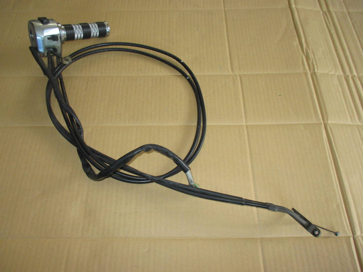 ヤマハ グランドマジェスティ250 SG15J メッキ ハンドルスイッチ スロットルホルダー ワイヤー付き 補修等に 水冷 単気筒 4st拍卖