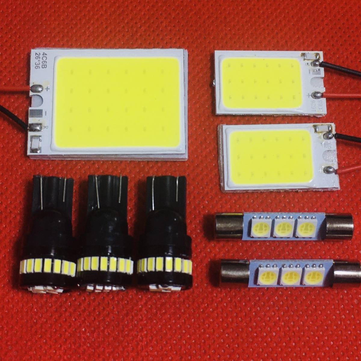 BR系 レガシィツーリングワゴン(レガシー) 超爆光 T10 LED COBパネル 全面発光 ルームランプ ホワイト 8点セット スバル 送料無料拍卖
