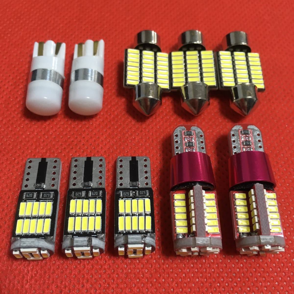 C26 セレナライダー T10 LED ルームランプセット10個セット 室内灯 ナンバー スモールライト 日産 ウエッジ球 爆光 ホワイト 送料無料拍卖