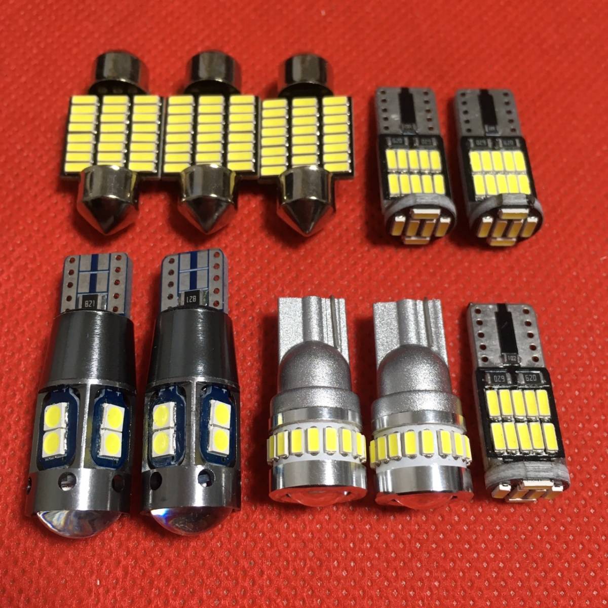 超爆光 C26 セレナ T10 LED バルブセット ホワイト ポジション スモール ランプ ナンバー灯 ルームランプ 室内灯 10個セット 日産 送料無料拍卖
