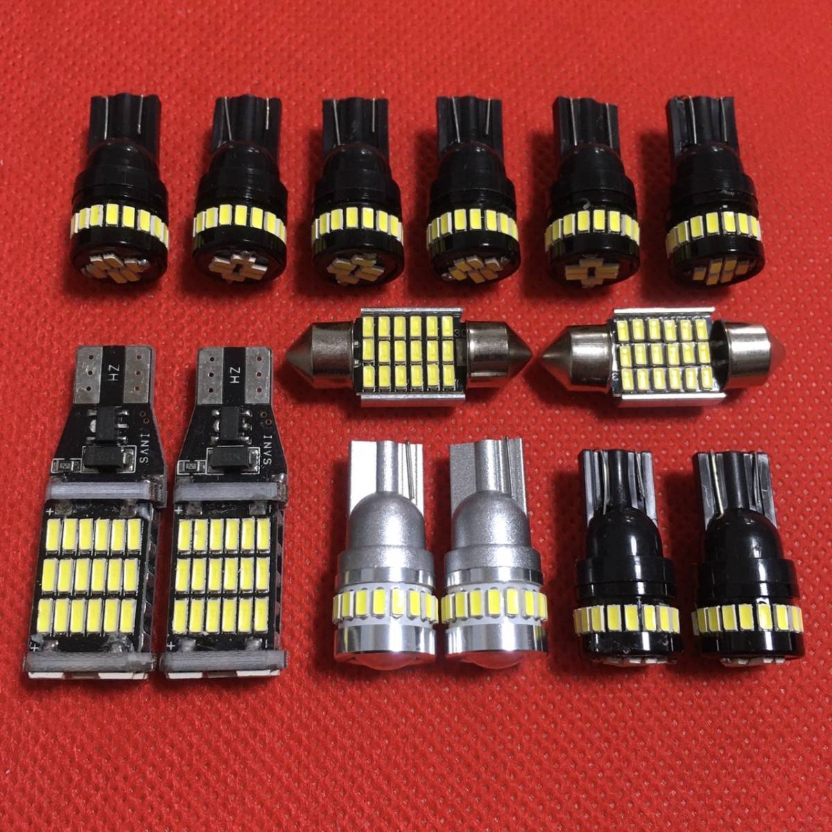 超爆光ランドクルーザープラドTX GDJ/GRJ/TRJ150系 T10 LED 室内灯 ナンバー灯 ルームランプセット トヨタ 14個 ホワイト 送料無料拍卖