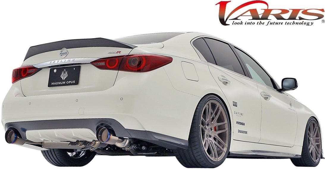 【M's】日産 V37 スカイライン 400R (2019y-) VARIS リアスポイラー カーボン CARBON バリス エアロ セダン リヤスポイラー VANI-405拍卖