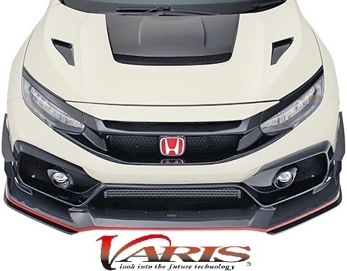 【M's】HONDA FK8 CIVIC TYPE-R (2017.9-) VARIS ARISING-II フロントバンパー 4pcs FRP+CARBON カーボン バリス エアロ VAHO-020拍卖