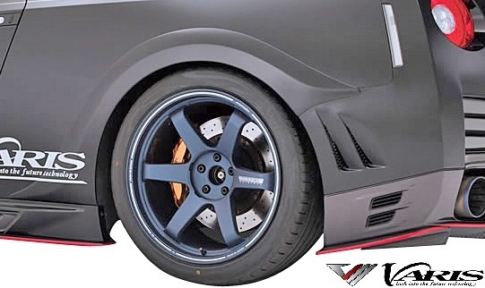 【M's】日産 R35 GT-R (2014Ver.) VARIS リアフェンダー トリム 左右 FRP 未塗装 ‘14 Ver. バリス エアロ パーツ カスタム VANI-116拍卖