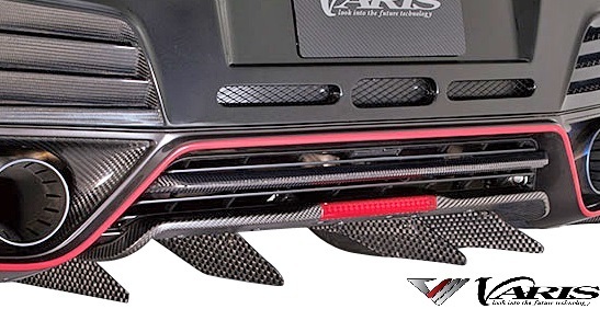 【M's】日産 R35 GT-R (2014Ver.) VARIS バーチカルフィン 4pcs CARBON カーボン ‘14 Ver. バリス エアロ パーツ カスタム VANI-125拍卖