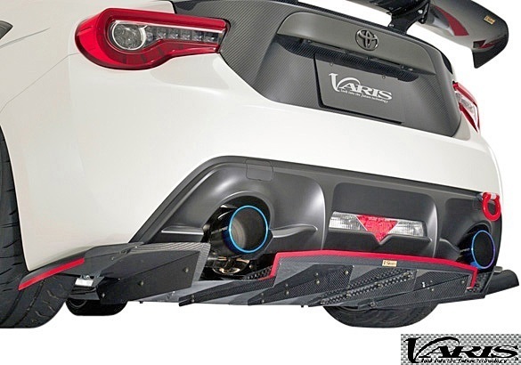 【M's】トヨタ 86 後期用 (ZN6) VARIS ARISING-I リアディフューザー (※ノーマルバンパー用) VATO-103 HALF CARBON バリス ハチロク拍卖