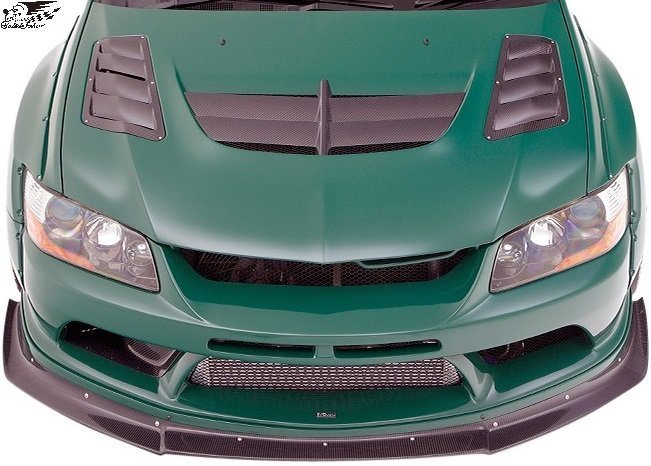 【M’s】 EVO9 ランサーエボリューション ワゴン GH-CT9W VARIS クーリングボンネット バリス カーボン エアロ パーツ ランエボ9 VBMI-115拍卖