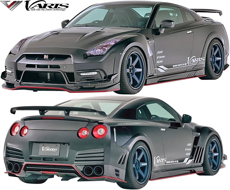 【M's】 日産 R35 GT-R (2014Ver.) VARIS フルエアロ 3点 CARBON+FRP 未塗装 カーボン ‘14 Ver. バリス ヴァリス エアロ パーツ 外装拍卖